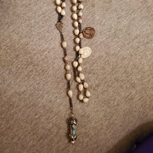 Vintage jobs tears rosary w/gems!